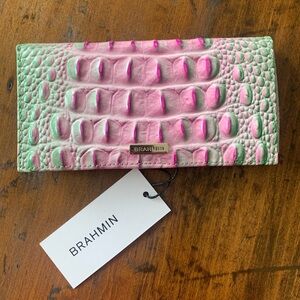 Brahmin checkbook cover with pen